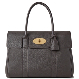 Mulberry Bayswater Ebony Heavy Grain 